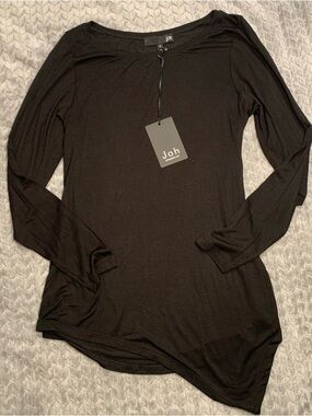 Oh Black Long Sleeve Tee